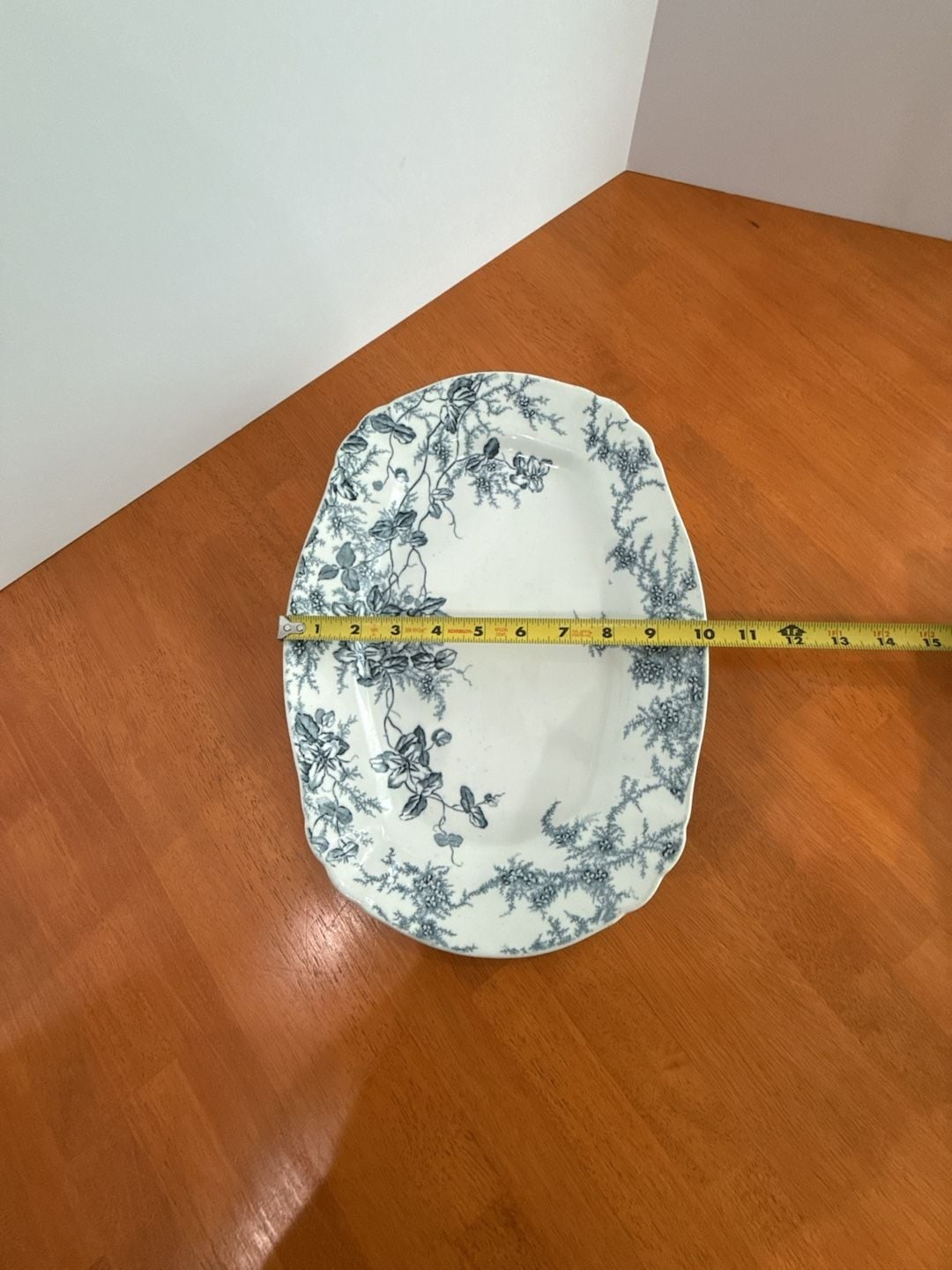 Antique Clifford Transferware Pottery England Blue & White Serving Platter