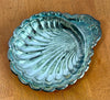 Vintage Silver Plated Shell Trinket Dish Soap Dish Seashell Shape