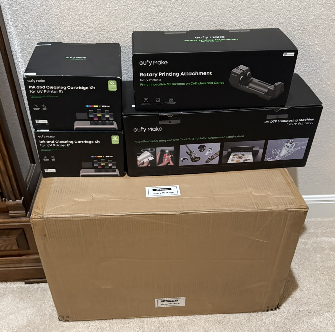Brand New eufyMake E1 UV Printer DELUXE Bundle + Extra Ink & Cleaning Kit