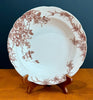 Colonial Pottery Stoke England Clifford Pattern Brown Transferware Soup Bowl