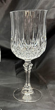 Vintage Set Of 6 Cristal D'Arques Durand Longchamp Crystal Wine Glasses 6.5