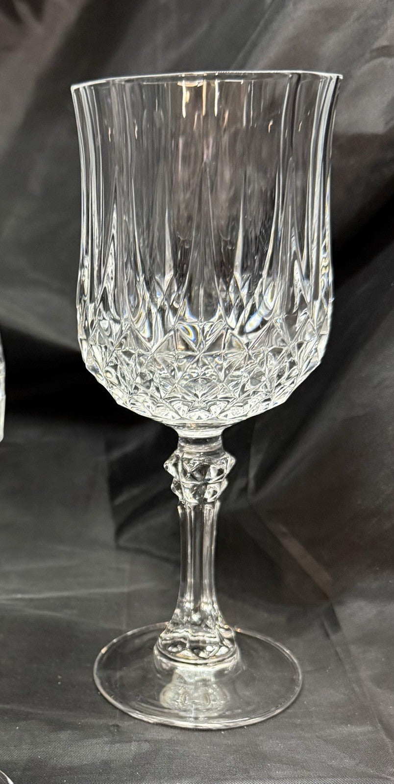 Vintage Set Of 6 Cristal D'Arques Durand Longchamp Crystal Wine Glasses 6.5