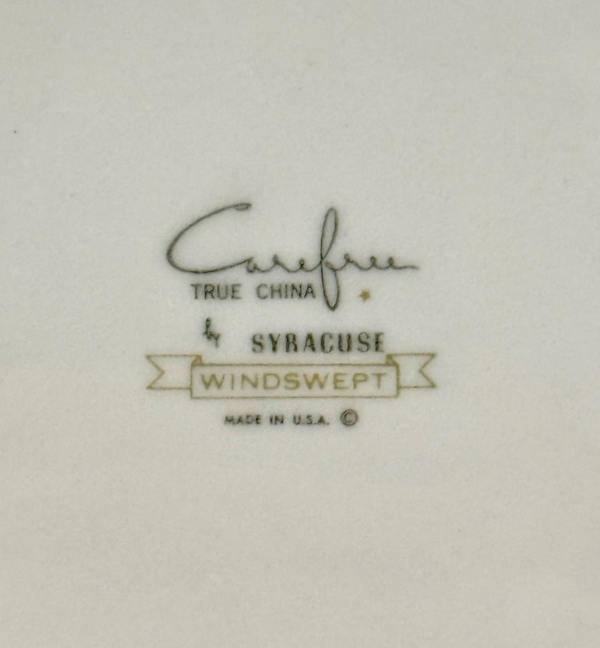 Vintage Syracuse Carefree True China Windswept 10-Inch Dinner Plate