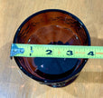 Vintage LG Wright Amethyst Purple Glass Pedestal Covered Candy Dish Grape Motif