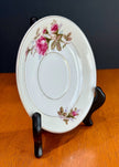 Vintage Fine China Moss Rose Pattern Teacup Saucer Made in Japan