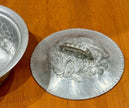 Vintage Everlast Hand-Forged Hammered Aluminum Bowl 1038 & Lid Pea Pod Handle