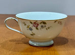 Vintage Noritake Firenze Gold Trim Tea Cup 6674 Floral Moss Rose