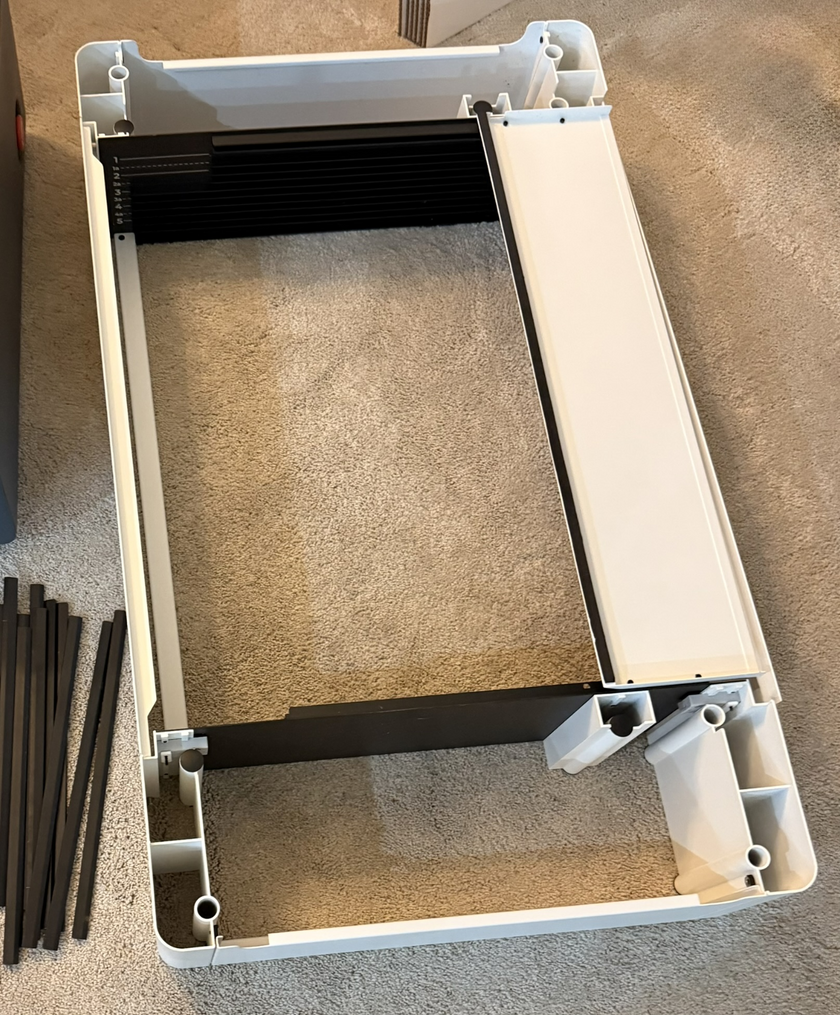 xTool P2 55W Desktop CO2 Laser Cutter with Honeycomb Base and Riser Unit