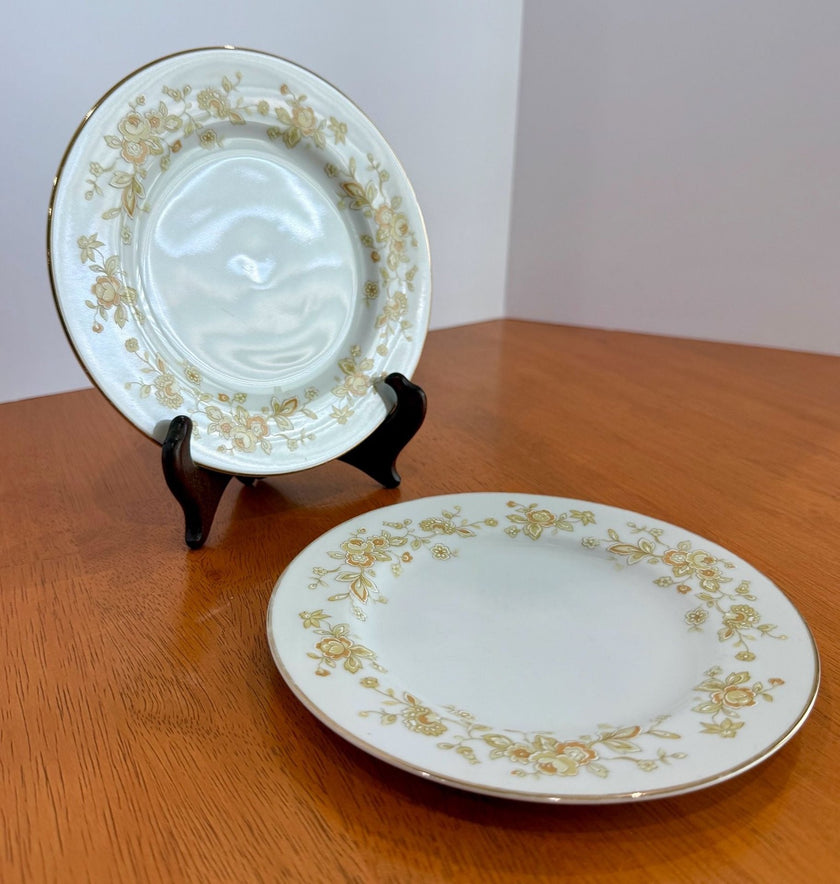 Vintage Set of 2 Majestic China Meredith 305 Bread and Butter Plates Japan Floral