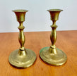 Vintage Solid Brass Candlestick Holders Set of 2
