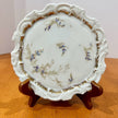 Vintage Dresden Germany Porcelain Floral Scalloped Salad plate 7 Inch