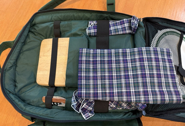 Picnic Backpack for 2 by Picnic Time Insulated Bottle Cooler Cutlery Plates Cups