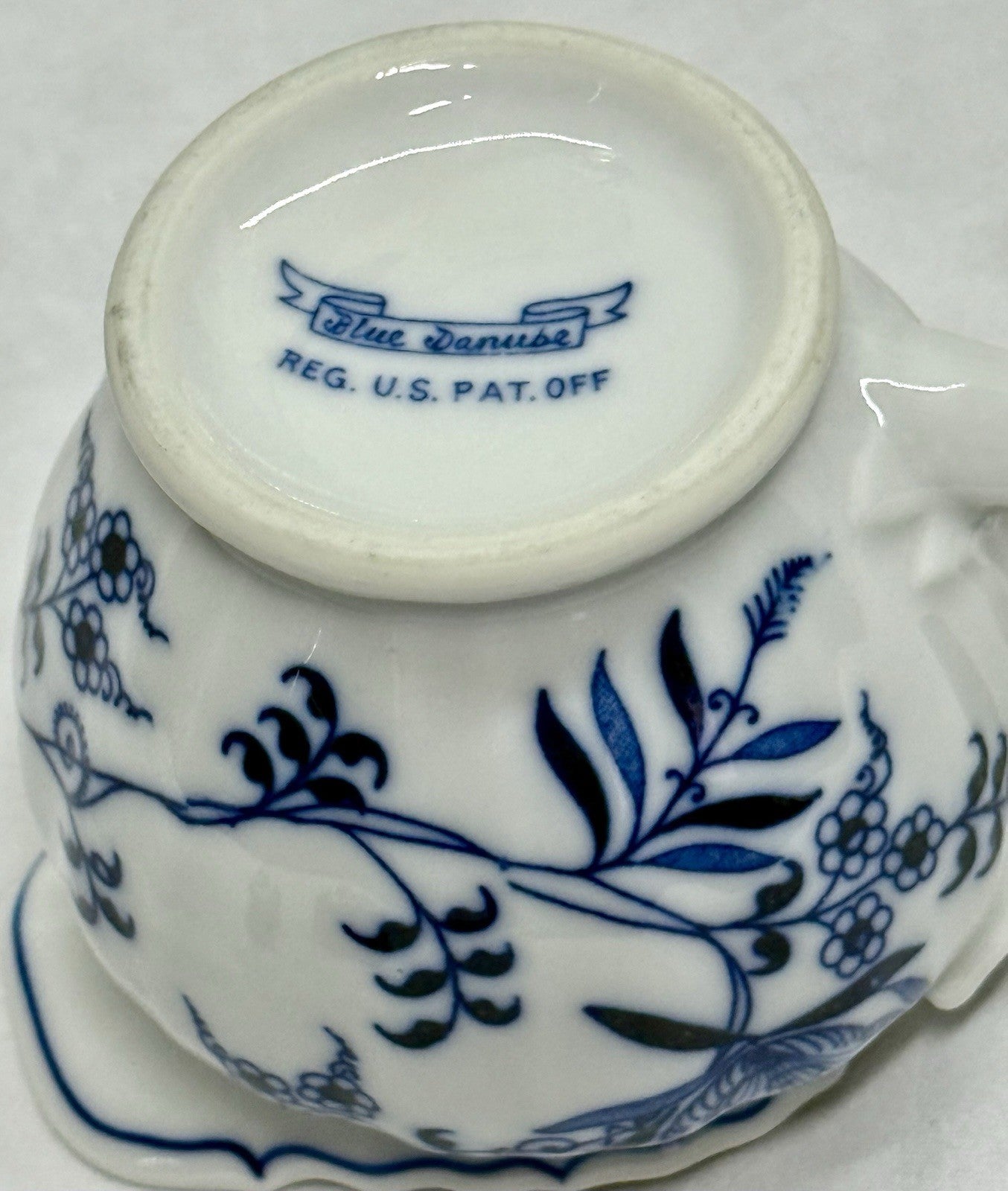 Vintage Blue Danube Porcelain Creamer Blue Onion Pattern Japan