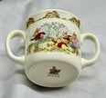 Vintage Royal Doulton Bunnykins Two-Handled Mug Roller Skating Bunnies 1936