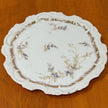 Vintage Dresden Germany Porcelain Floral Scalloped Salad plate 7 Inch