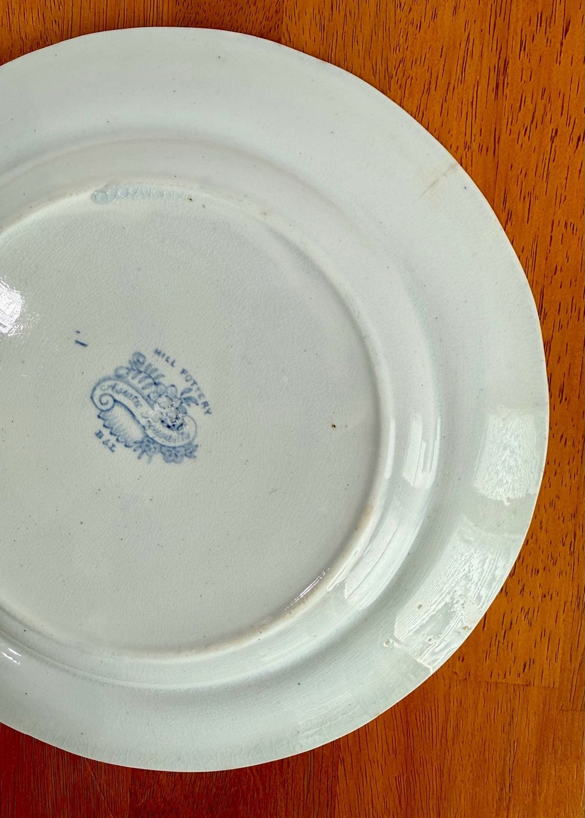 Antique Hill Pottery B&L Asiatic Pheasant Blue and White 10-Inch Dinner Plate