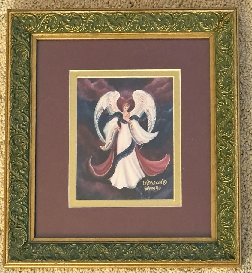 Mary Moran Guardian Angel Series Prints Celestrial Love Hope Faith Guardian RARE