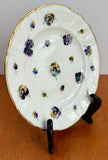 Vintage Dresden RK Richard Klemm Pansy Floral Scalloped Porcelain Plate 6.5