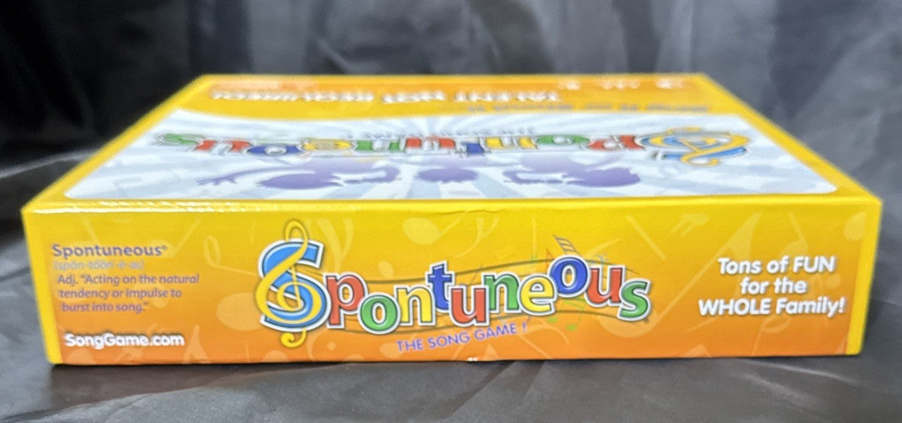 Spontuneous The Song Game - Yellow Box Talent NOT Required Age 8+ NIB