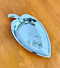 Vintage Mid-Century Modern Chrome Leaf Shaped Trinket Dish