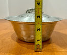 Vintage Everlast Hand-Forged Hammered Aluminum Bowl 1038 & Lid Pea Pod Handle