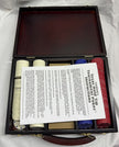 Cardinal's Texas Hold 'Em Poker Set Dark Maroon Wooden Case 2 Card Decks