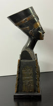 Vintage Heavy Bronze Finished Replica Ancient Egyptian Queen Nefertiti
