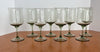 Vintage Set Of 8 Lenox Green Mist Water Goblets Expression Line Smoky Green Sage