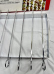 Vintage Kabob Set by Char-Broil Grilling Chrome Skewers Set of 6 and Frame & Box