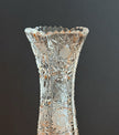 Vintage Lausitzer Crystal Bud Vase Hand Cut German 24% Leaded Crystal Hobstars