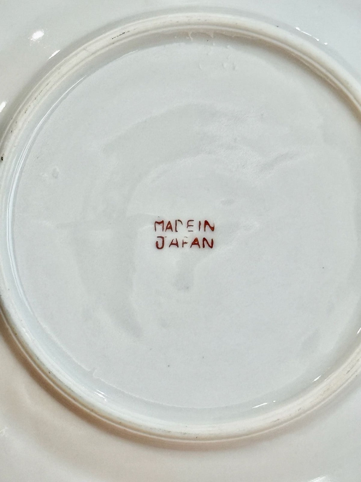Vintage Moss Rose Pattern Bread & Butter Plate Made in Japan Gold Rim 6”