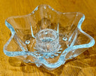 Vintage Hazel-Atlas Clear Pressed Glass 6-Point Star Taper Candle Holder