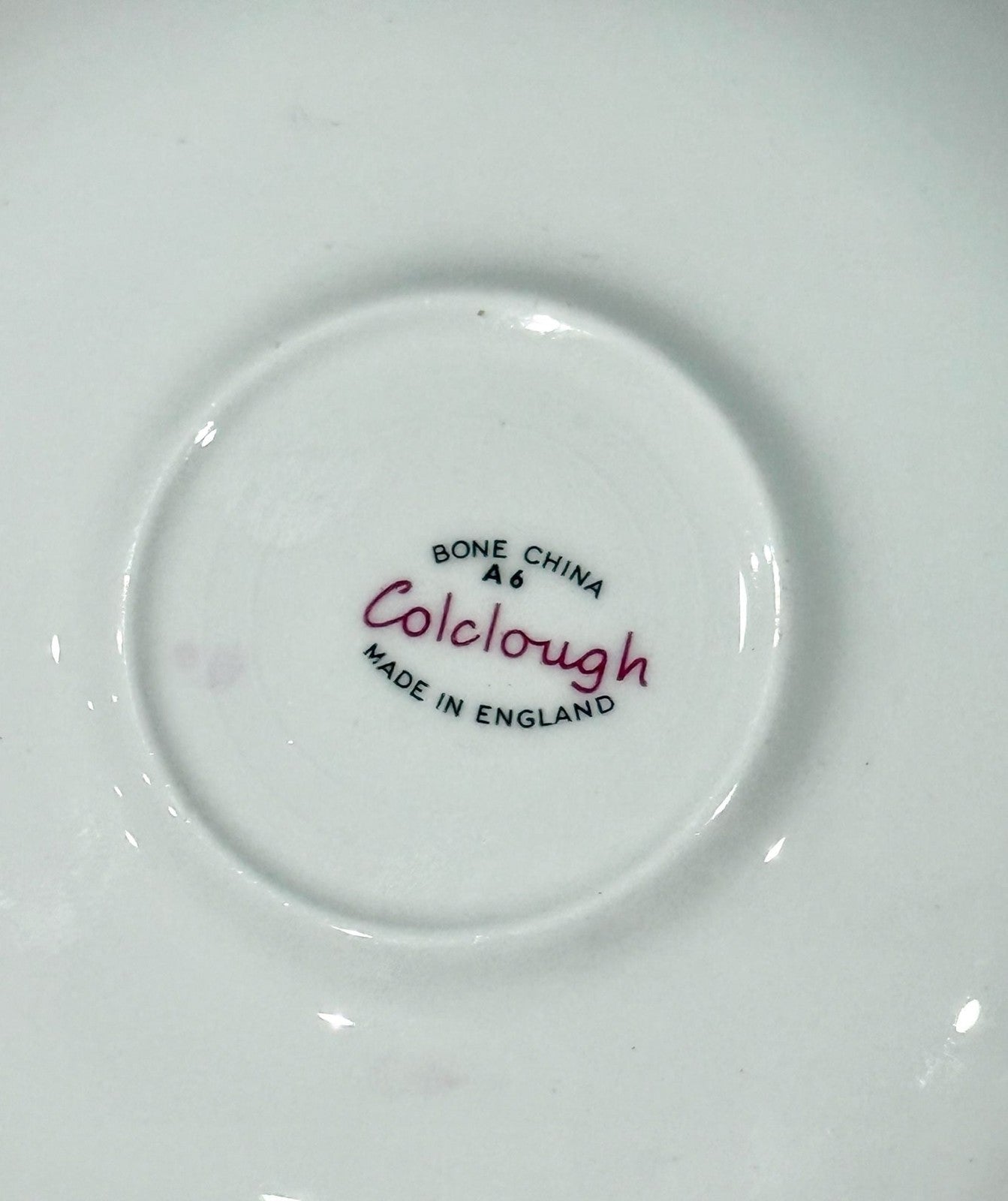 Vintage Colclough English Bone China Teacup & Saucer Pink Rose Floral Gold Trim