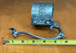 Vintage Silver Plated Filigree Glass Holder or Carafe Collar with Handle