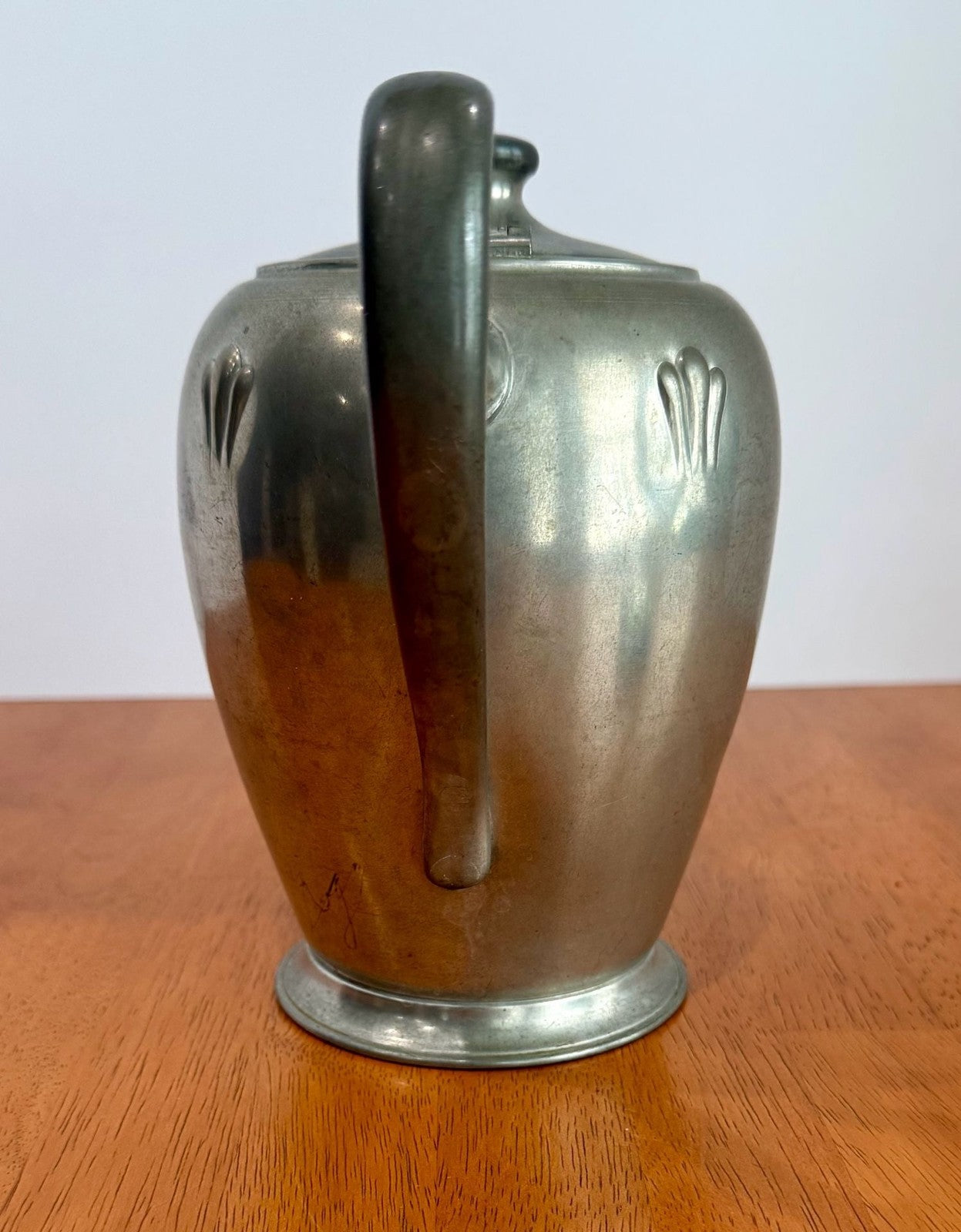 Vintage Royal Solid Pewter Teapot or Coffee Pot with Hinged Lid