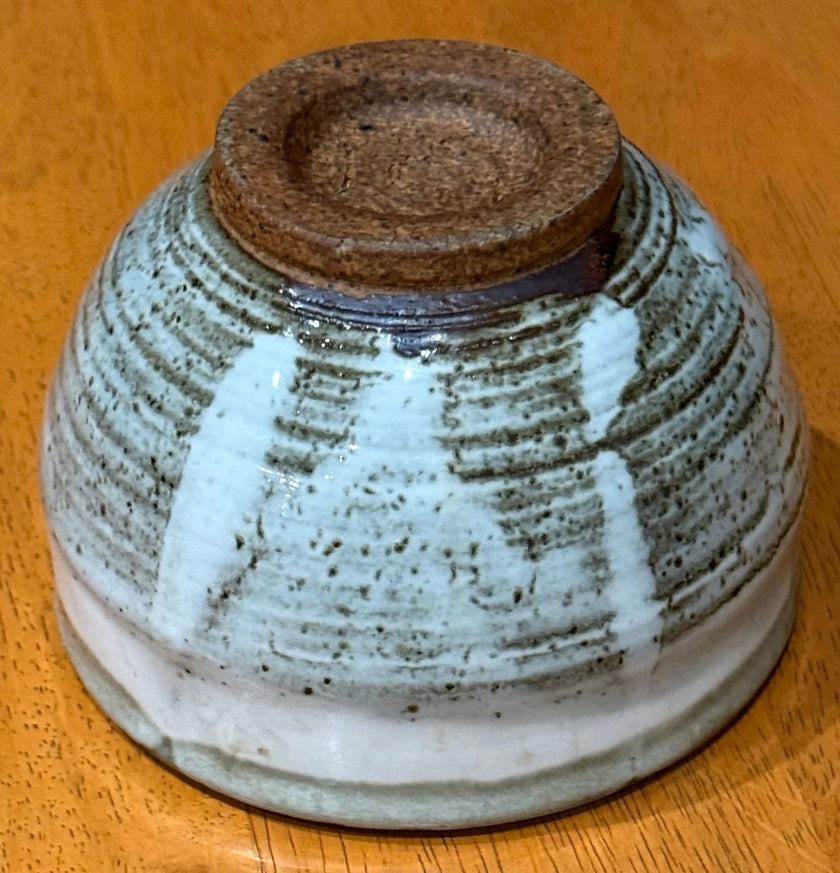 Vintage Japanese Hagi-Ware Style Matcha Chawan Tea Bowl Signed 4.5”