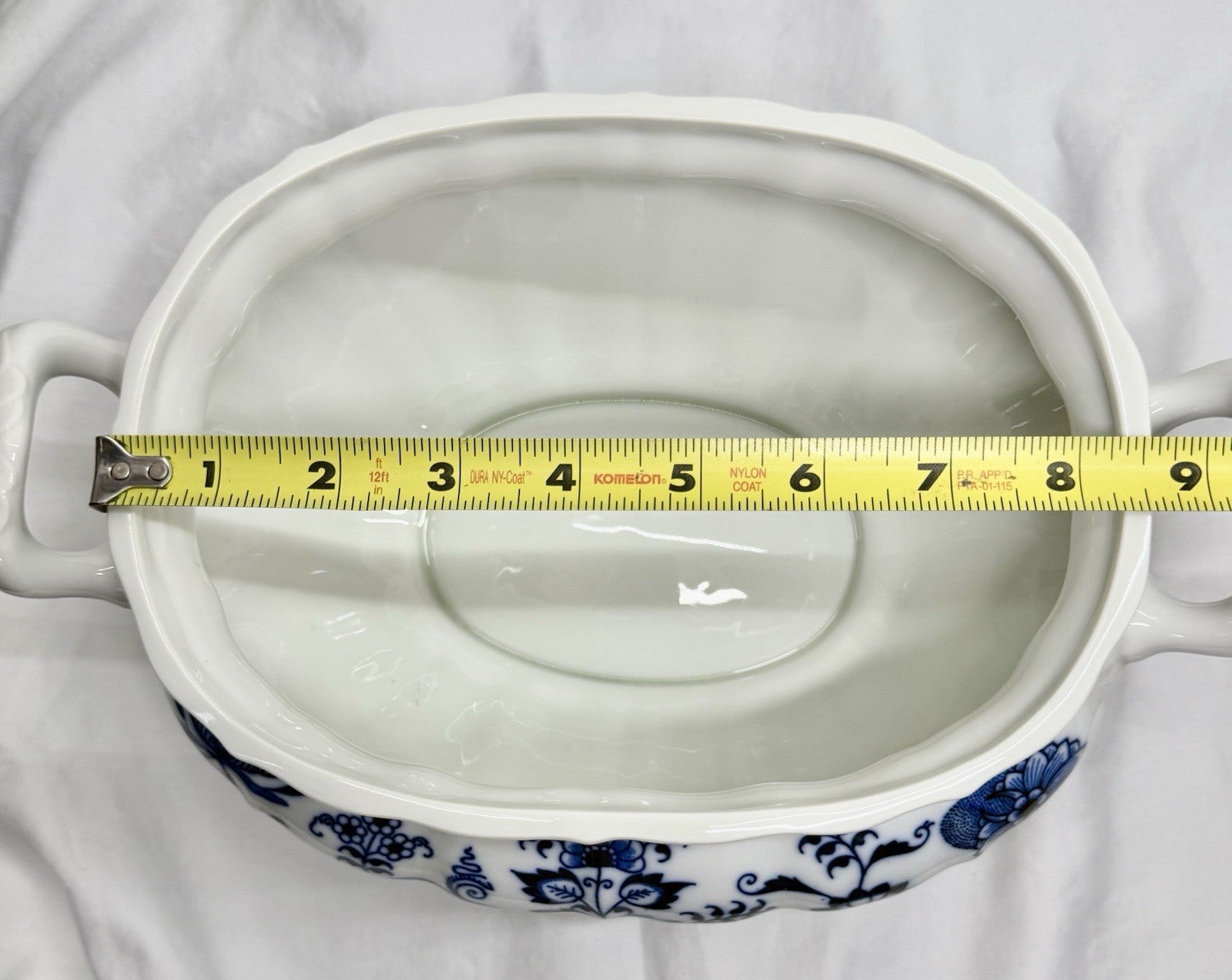 Vintage Blue Danube Oval Soup Tureen with Lid & Underplate Blue Onion Pattern