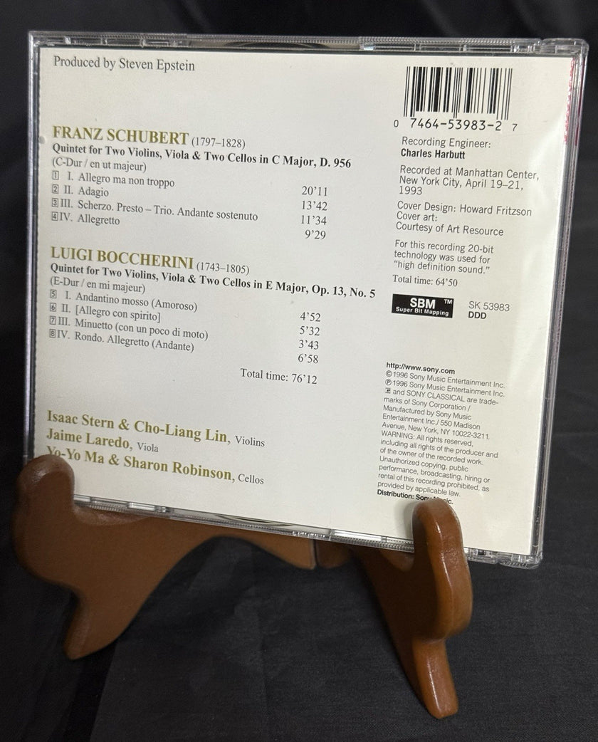 Quintets by Schubert / Boccherini / Stern / Laredo / Ma (CD, 1996)