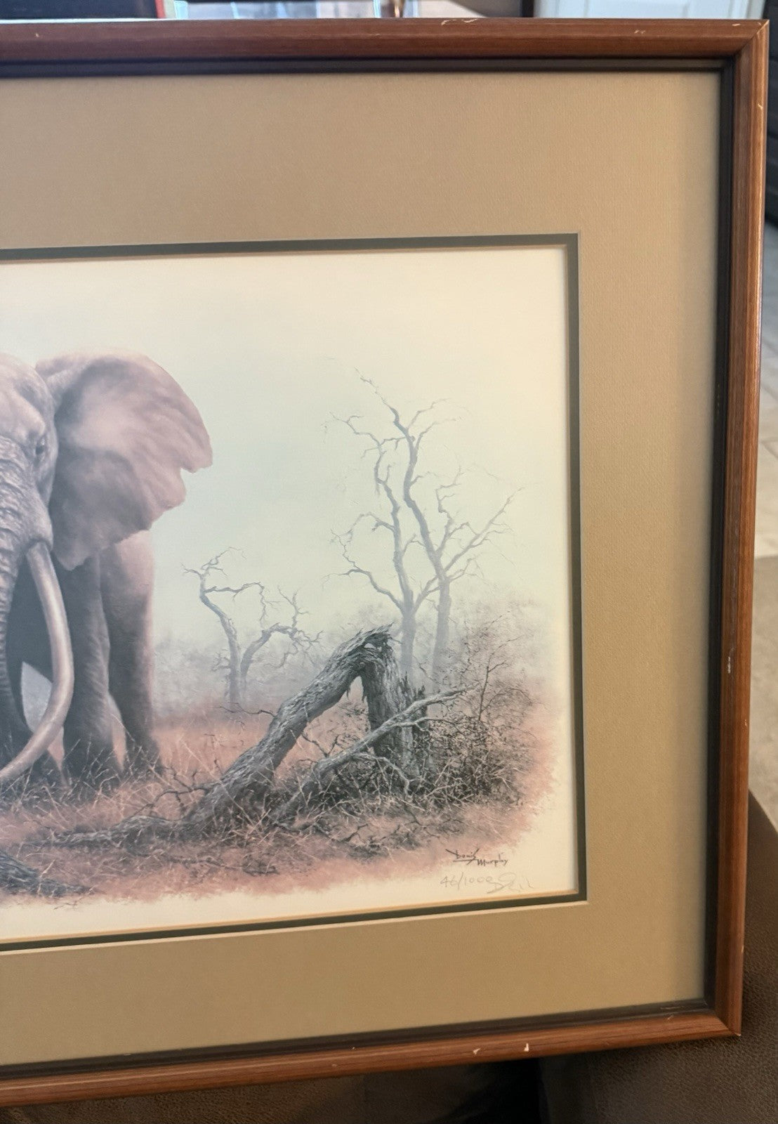 Vintage Limited Edition Art Print Ahmed of Kenya Denis Murphy Signed 46/1000