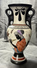 Vintage Amphora Made in Greece Hand Painted Art Pottery Greek Replica Urn Vase