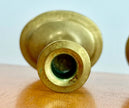 Vintage Solid Brass Candlestick Holders Set of 2