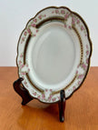 Antique MZ Austria Moritz Zdekauer 6” Bread Butter Plate Pink Roses Gold Trim