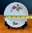Vintage Moss Rose Porcelain Saucer with Gold Trim by Japan Fine China