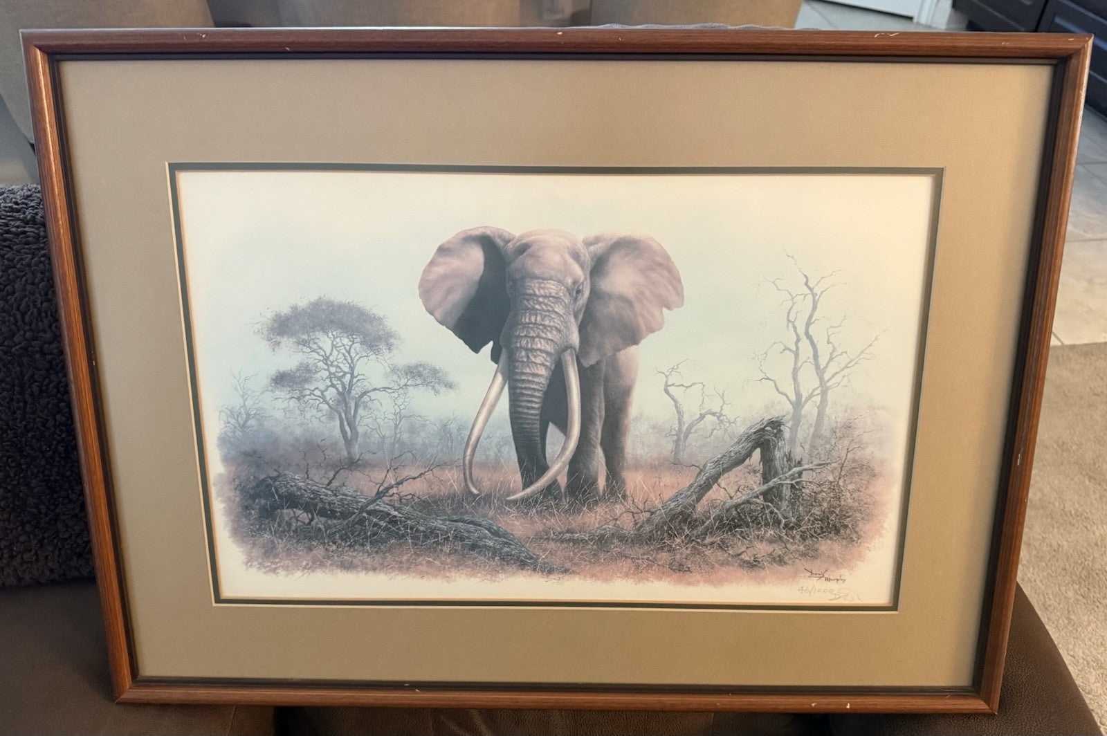 Vintage Limited Edition Art Print Ahmed of Kenya Denis Murphy Signed 46/1000