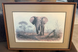 Vintage Limited Edition Art Print Ahmed of Kenya Denis Murphy Signed 46/1000