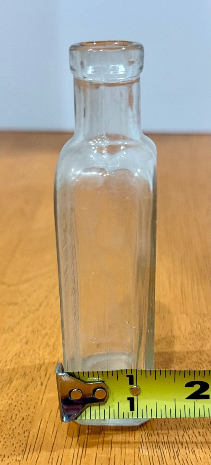Antique Sloan's Liniment Clear Glass Bottle 5 Inch