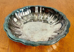 Vintage Oneida Ltd. Silver-Plated Scalloped Rim Candy Dish
