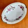 Vintage Moss Rose Fine China Oval Serving Veggie Bowl Made in Japan