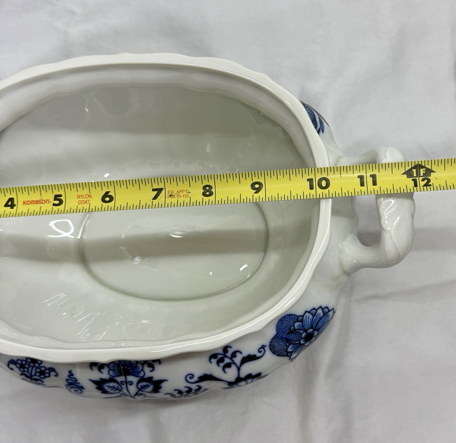 Vintage Blue Danube Oval Soup Tureen with Lid & Underplate Blue Onion Pattern