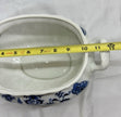 Vintage Blue Danube Oval Soup Tureen with Lid & Underplate Blue Onion Pattern